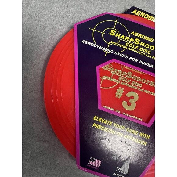 Aerobie Sharp Shooter #3 Golf Disc - Precision Putter & Approach | New! Red - Picture 3 of 5